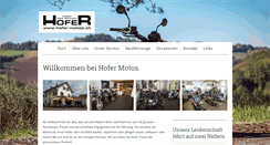 Desktop Screenshot of hofer-motos.ch